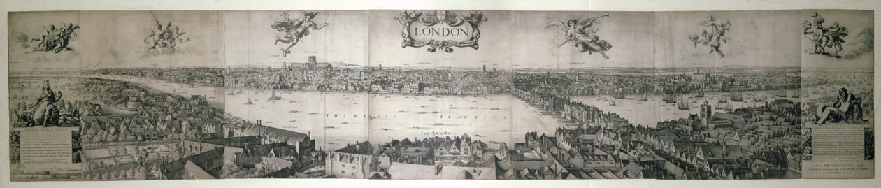 London, 1647 (kobberstik) af Wenceslaus Hollar