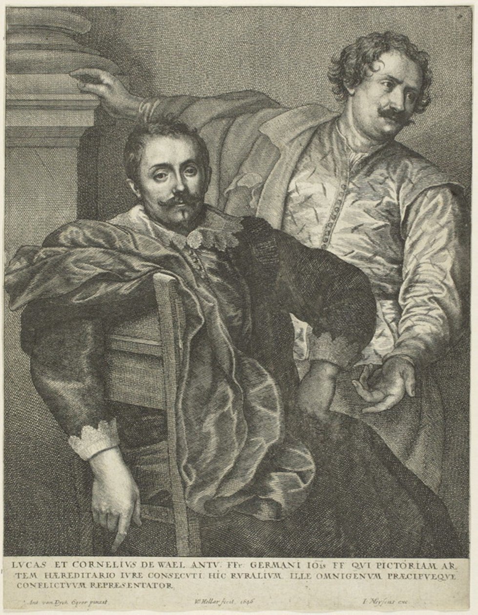Luke og Cornelis af Wael af Wenceslaus Hollar