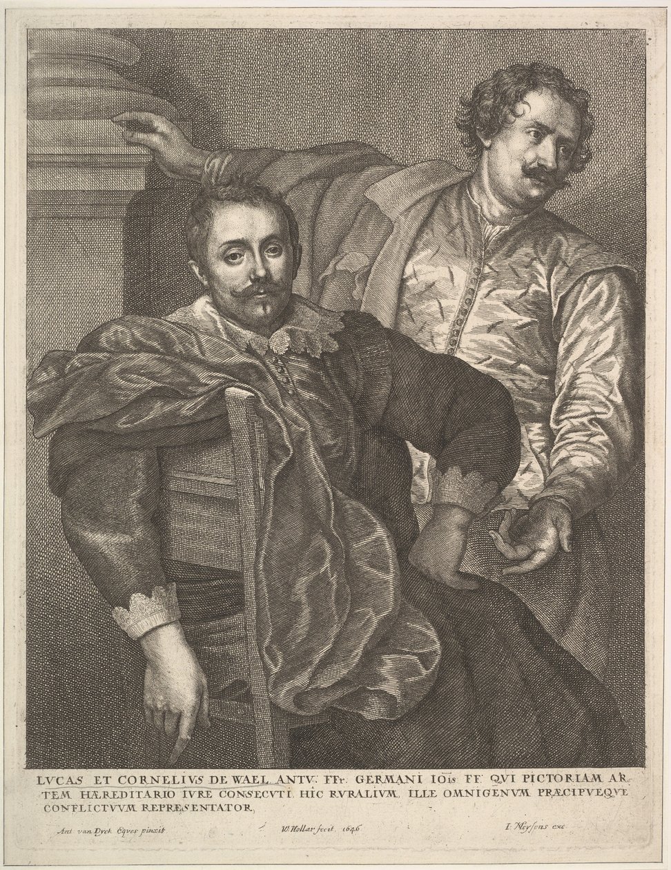 Lucas og Cornelius van Wael, 1646. af Wenceslaus Hollar