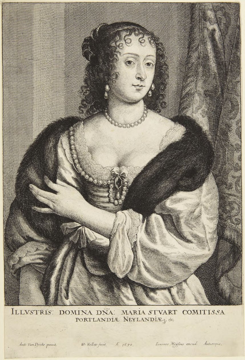 Maria Stuart af Wenceslaus Hollar