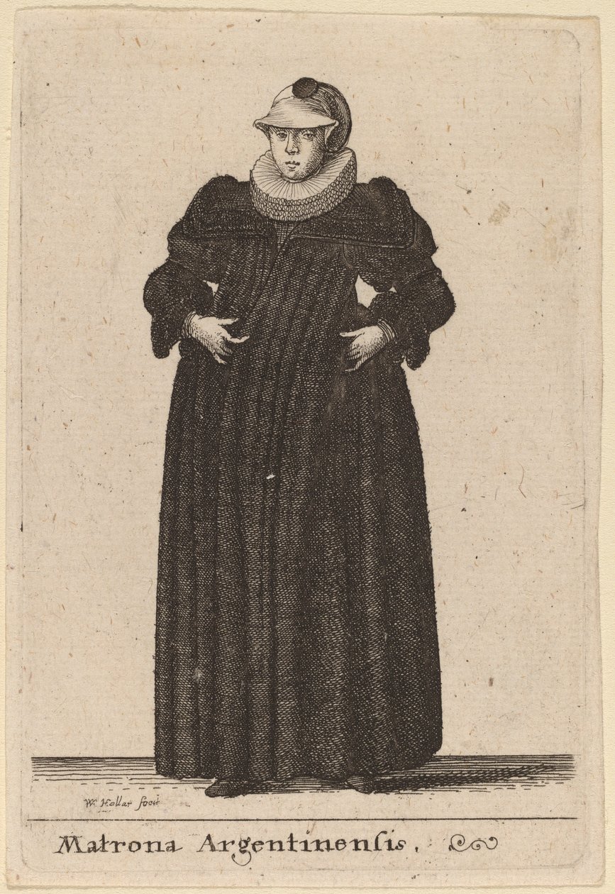 argentinsk matrone af Wenceslaus Hollar