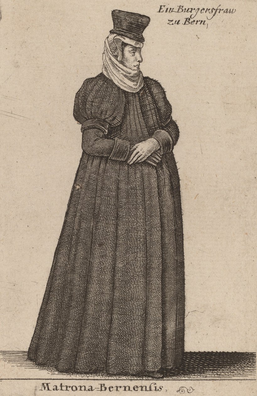 Matrona Bernese. af Wenceslaus Hollar