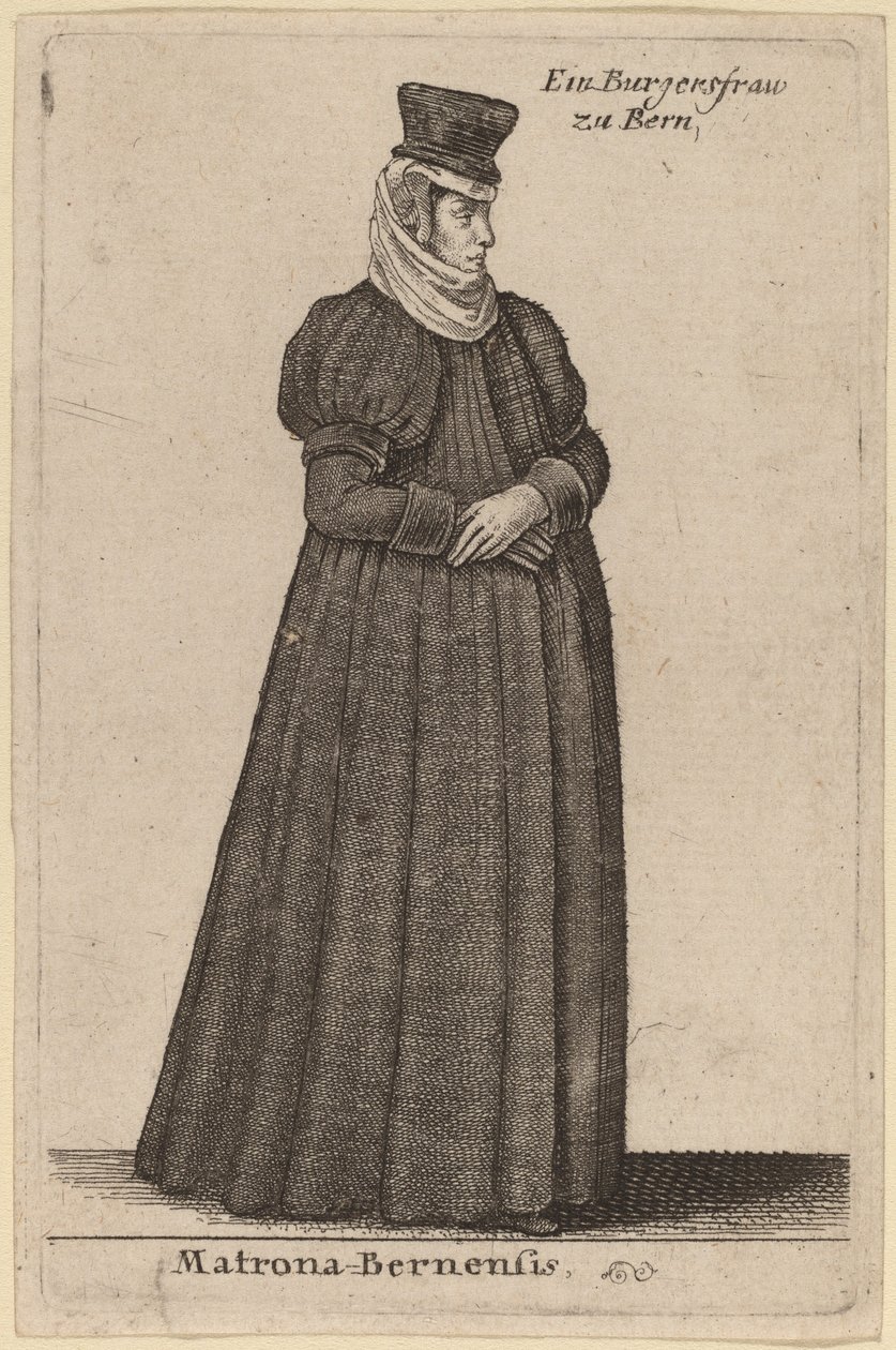 Matrona Bernese af Wenceslaus Hollar