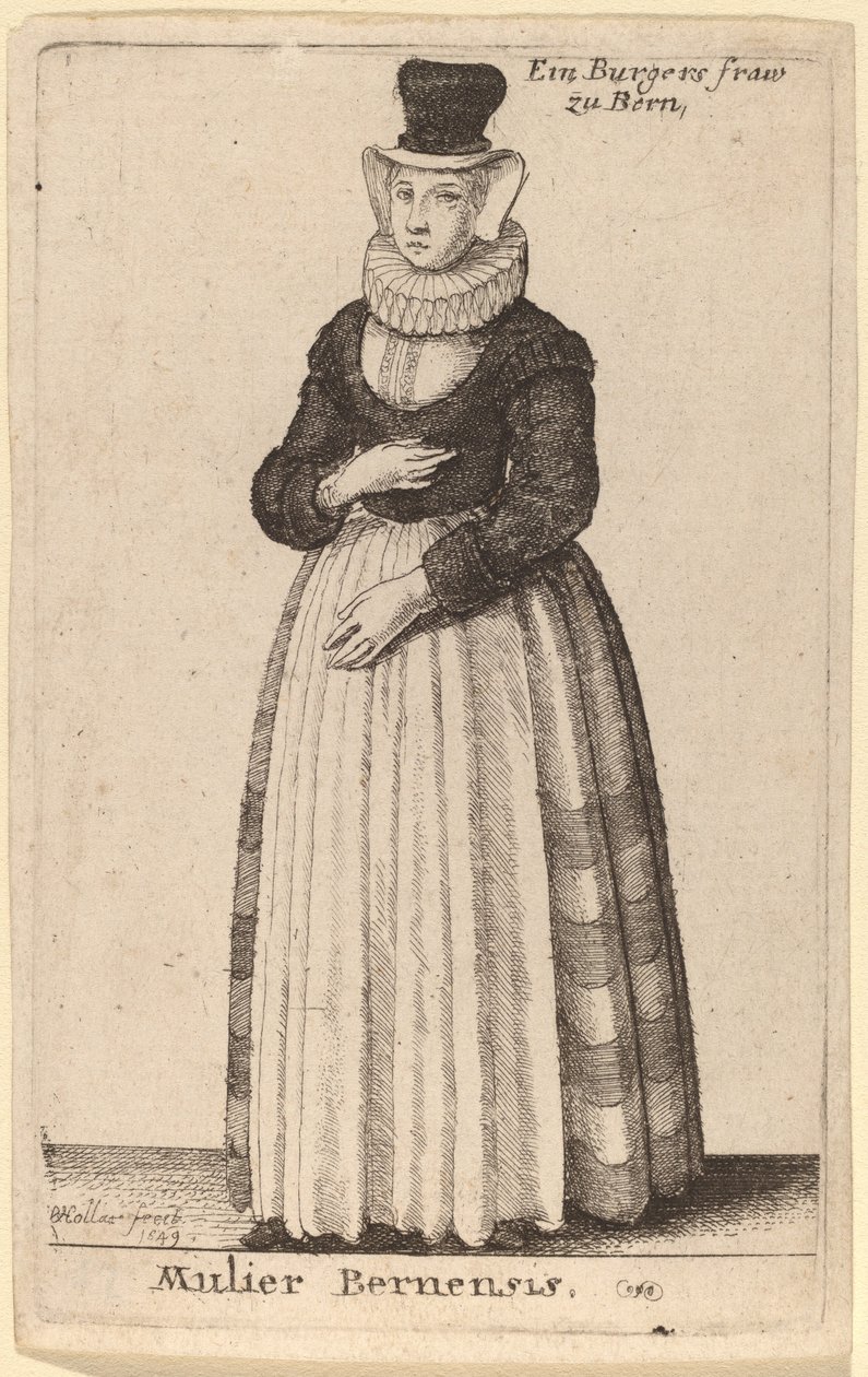 Berner-kvinden af Wenceslaus Hollar
