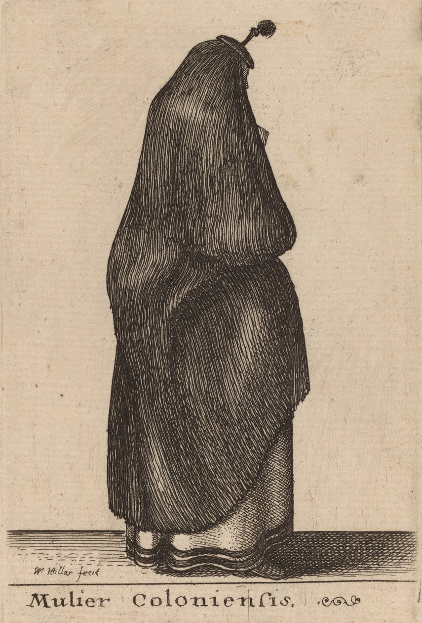 Kvinde fra Köln. af Wenceslaus Hollar