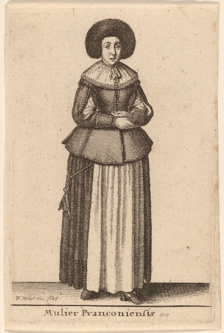 En frankisk kvinde af Wenceslaus Hollar