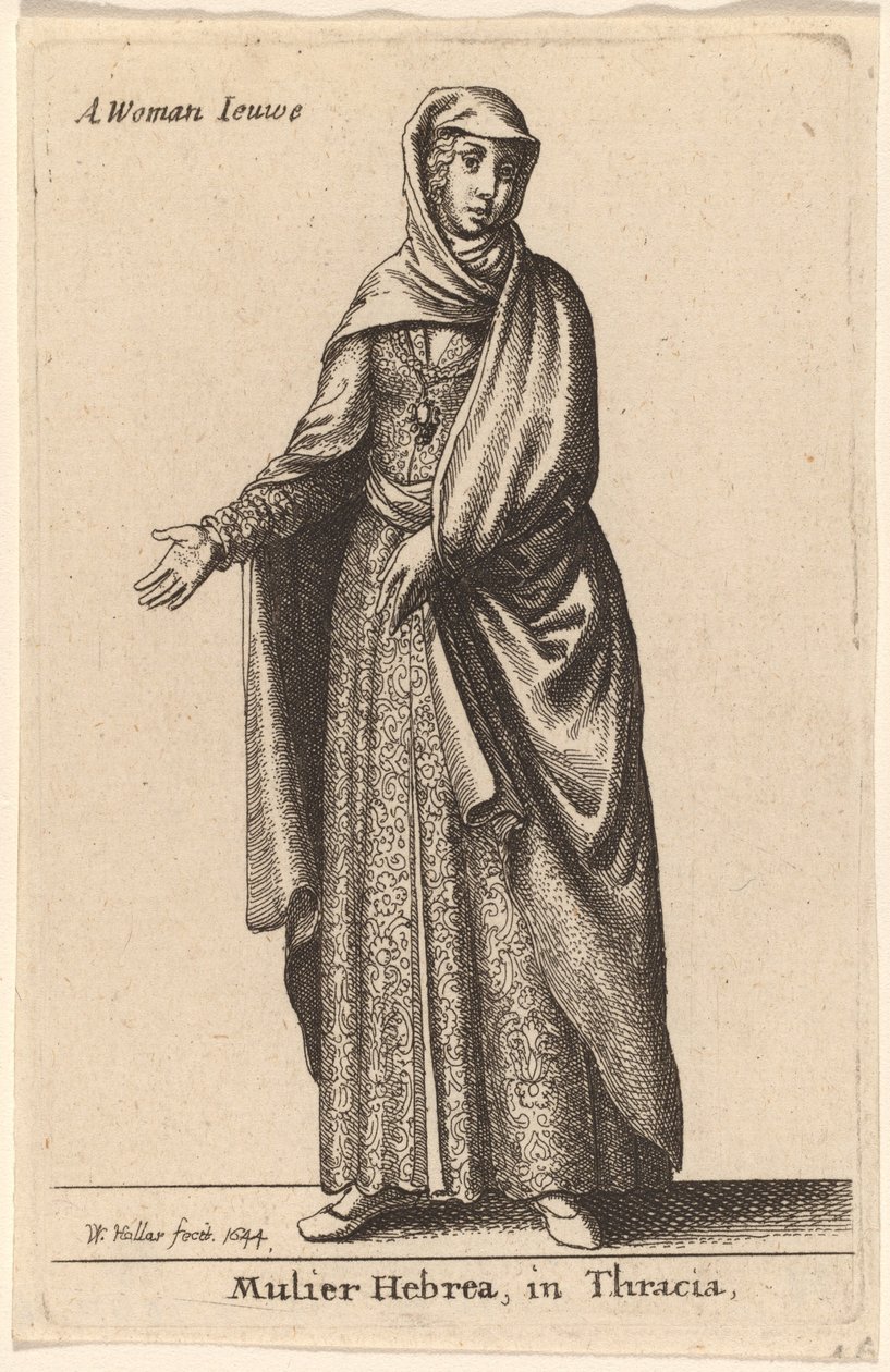 Mulier Hebrea i Thrakien af Wenceslaus Hollar