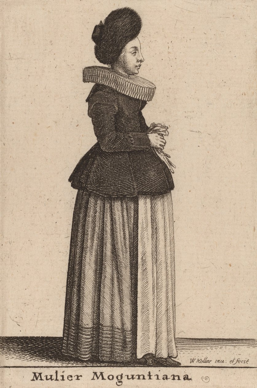 En kvinde fra Mainz. af Wenceslaus Hollar