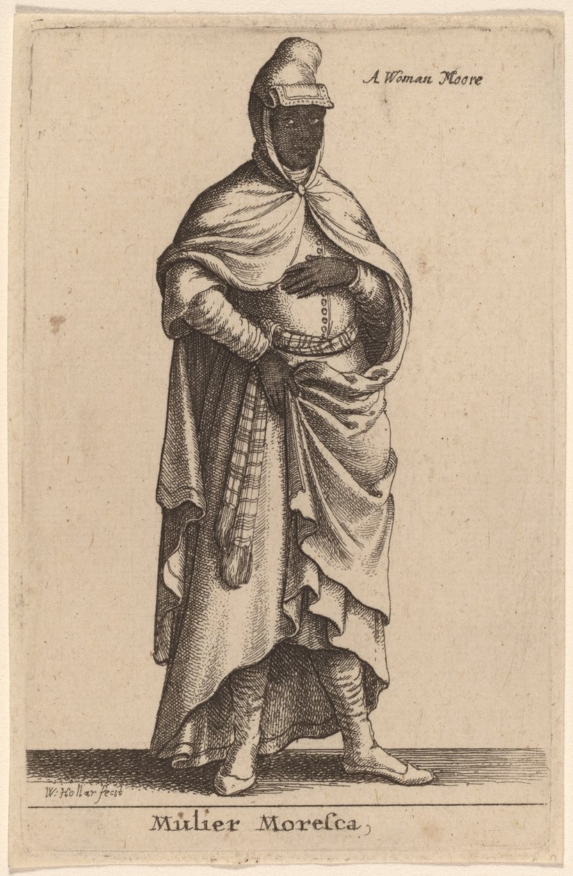 Mulier Moresca af Wenceslaus Hollar