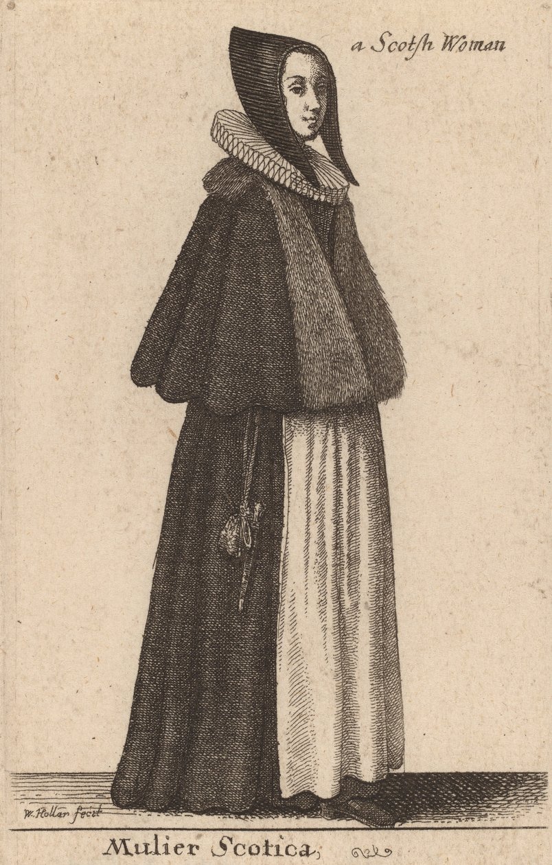 En skotsk kvinde. af Wenceslaus Hollar