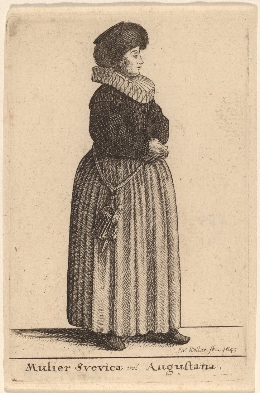 En svensk eller augustansk kvinde af Wenceslaus Hollar