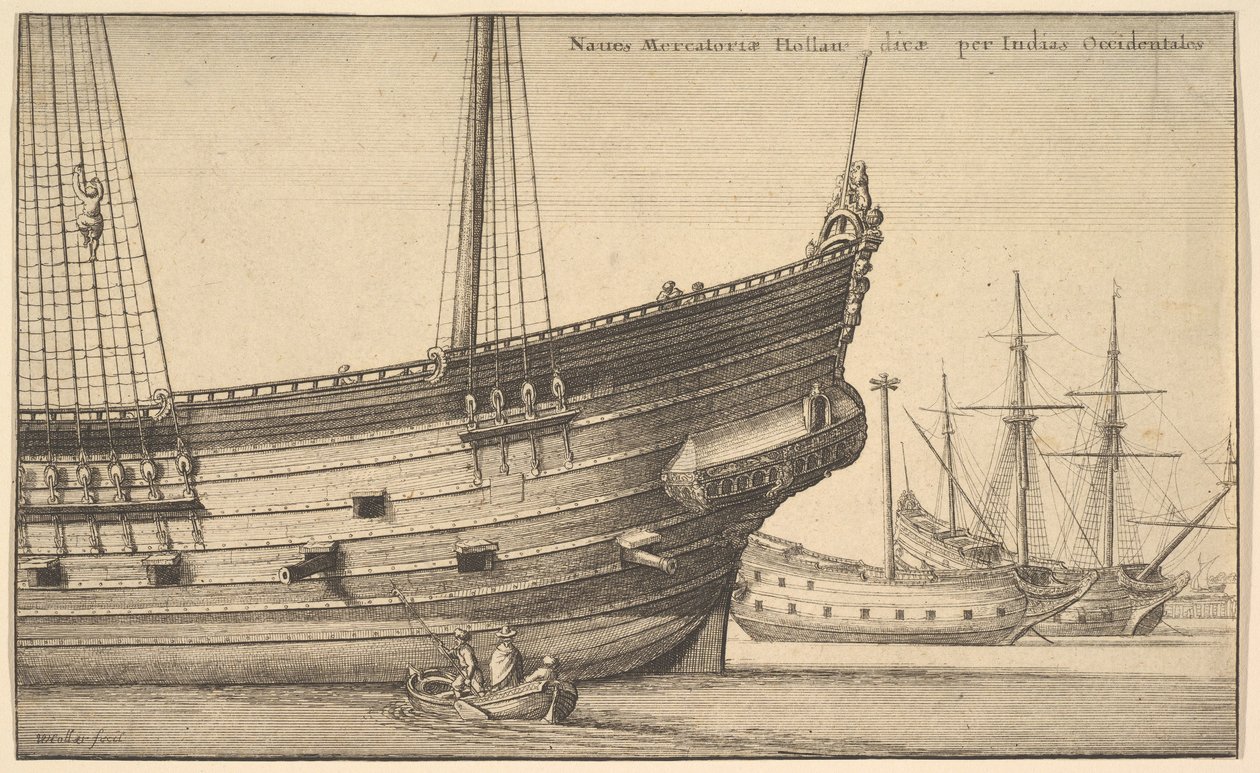 Hollandsk Vestindienmand Hollandsk Vestindien, 1625-77 af Wenceslaus Hollar