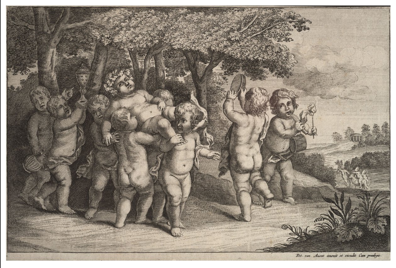 Ni små drenge af Wenceslaus Hollar