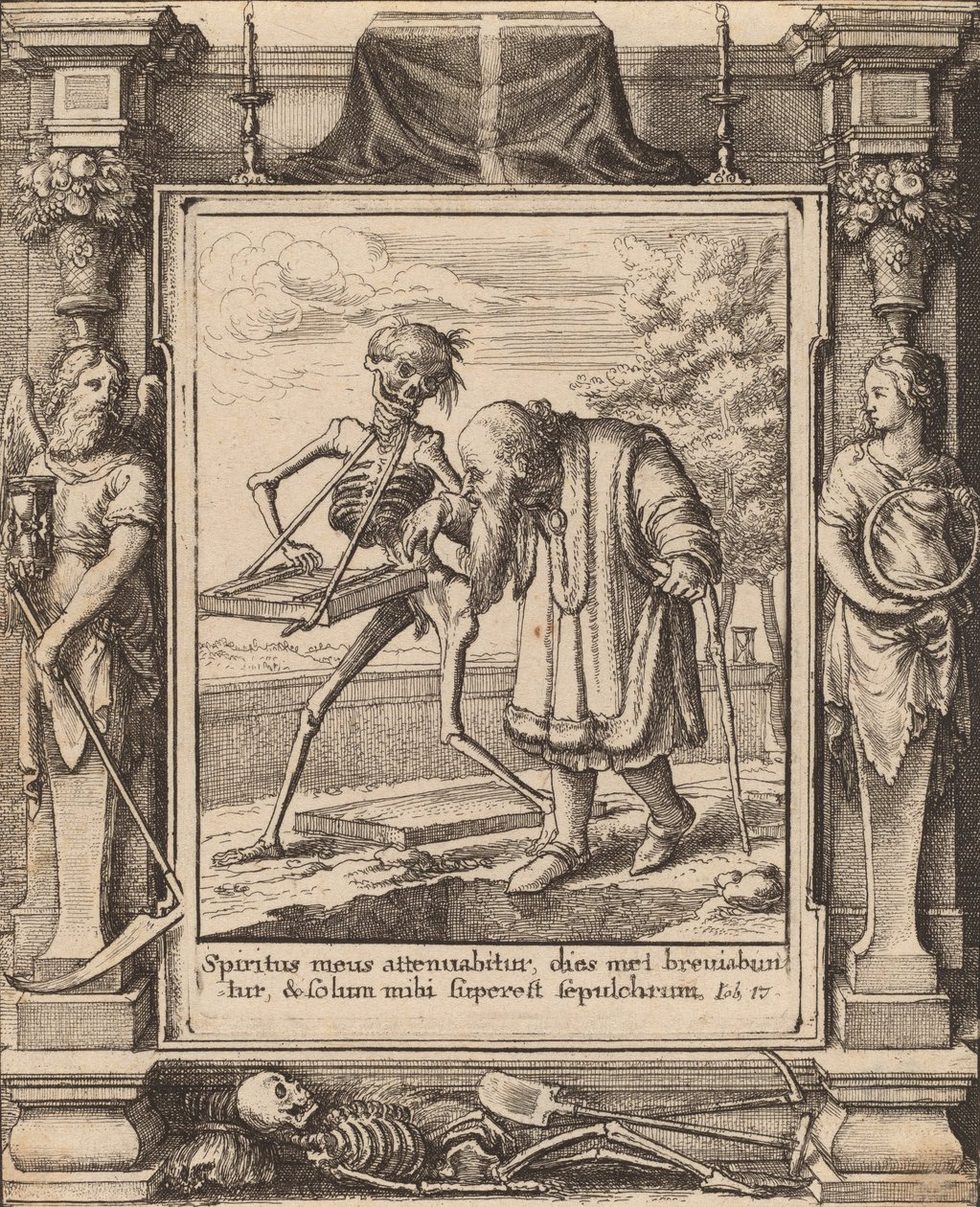 Gammel mand, 1651. af Wenceslaus Hollar