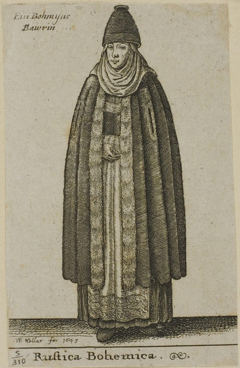 Bondekvinde fra Bøhmen af Wenceslaus Hollar