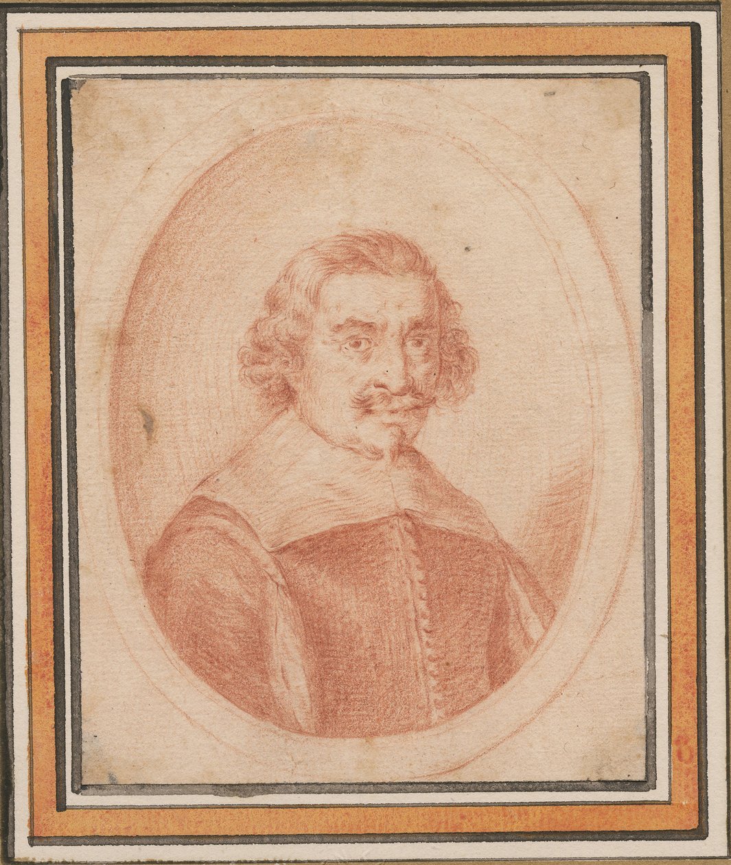 Portræt af Jacques Callot 1592-1635, ca 1630-1634. af Wenceslaus Hollar