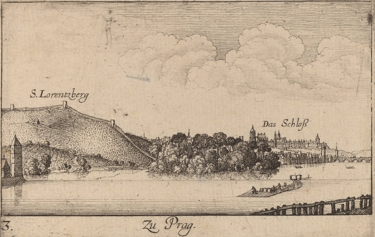Prag, 1635. af Wenceslaus Hollar