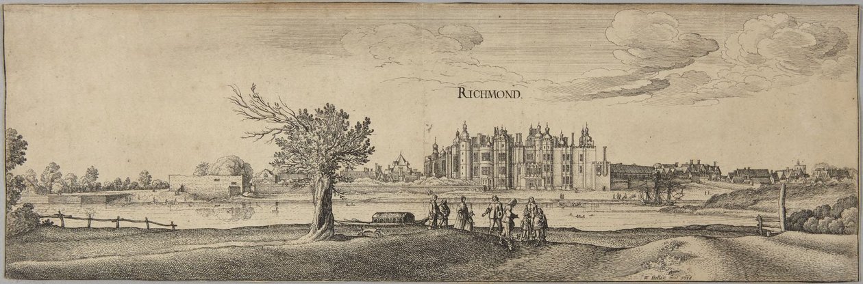 Richmond Park af Wenceslaus Hollar