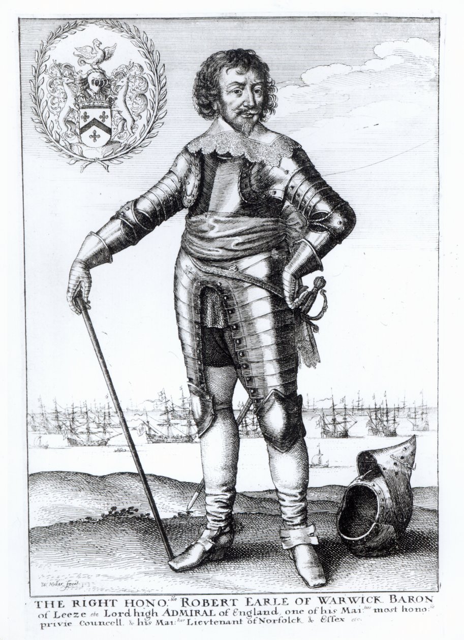 Robert Rich, 2. jarl af Warwick af Wenceslaus Hollar