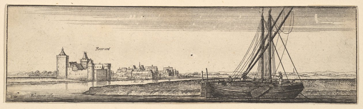 Ruhrort, 1642-44. af Wenceslaus Hollar