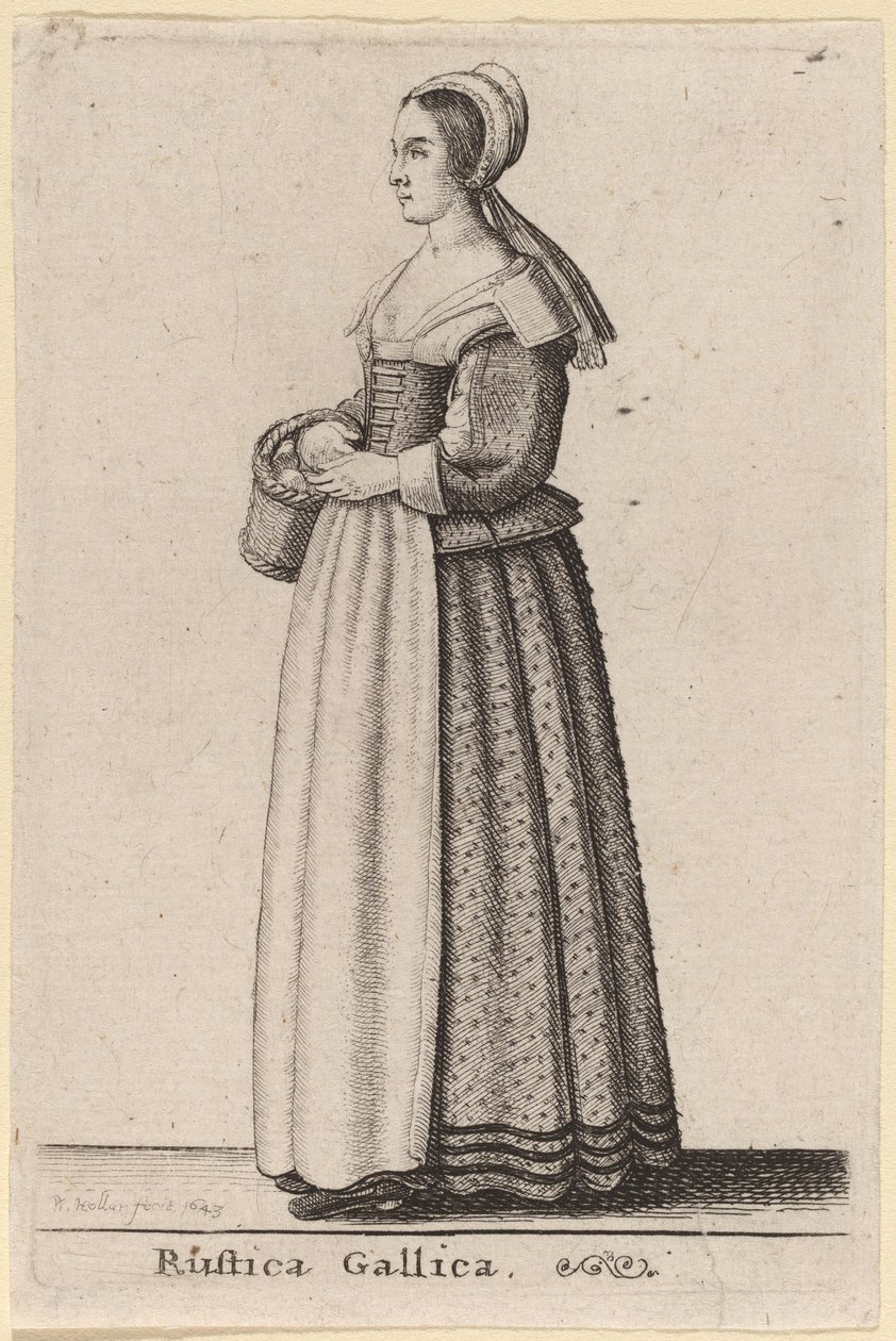 fransk landskab af Wenceslaus Hollar