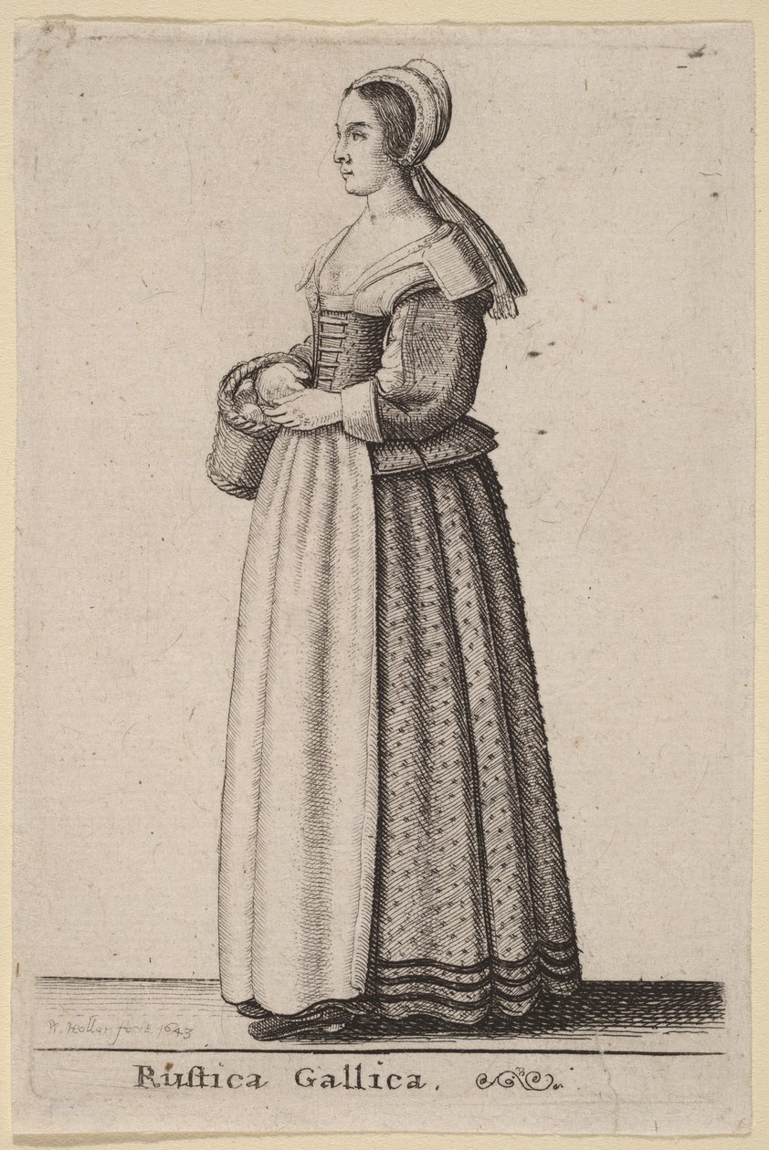 Gallisk landlig scene af Wenceslaus Hollar