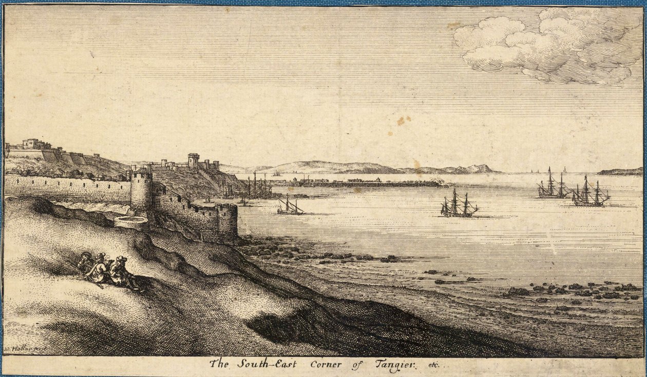 S.E. hjørnet af Tanger. Tilstand 1 af Wenceslaus Hollar