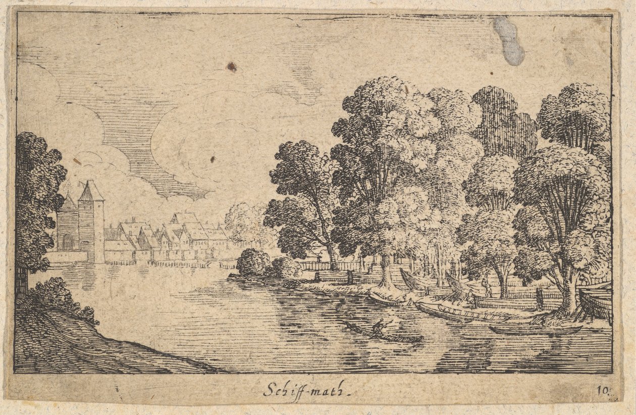 Schiff-math, 1625-77. af Wenceslaus Hollar