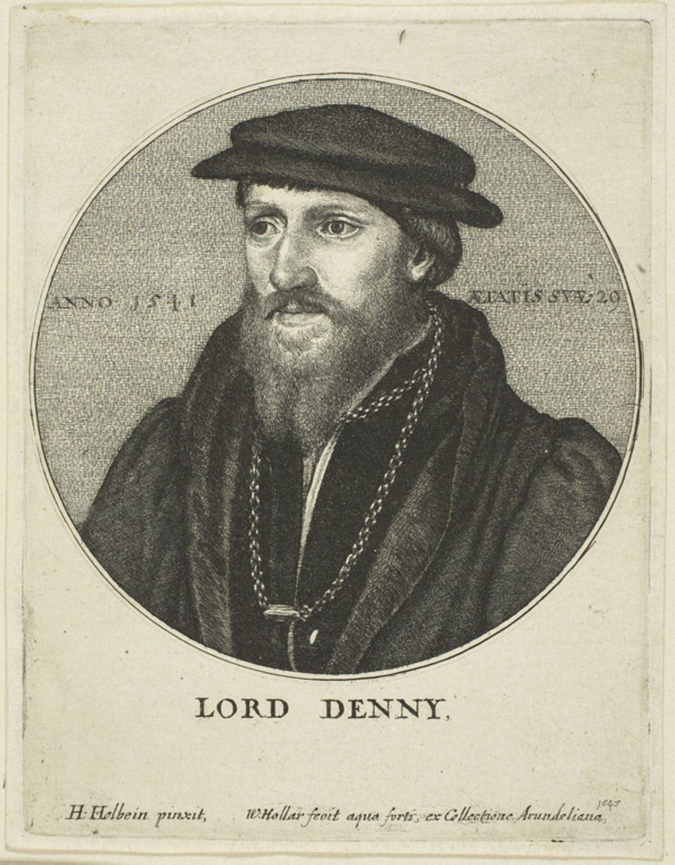 Sir Anthony Denny af Wenceslaus Hollar