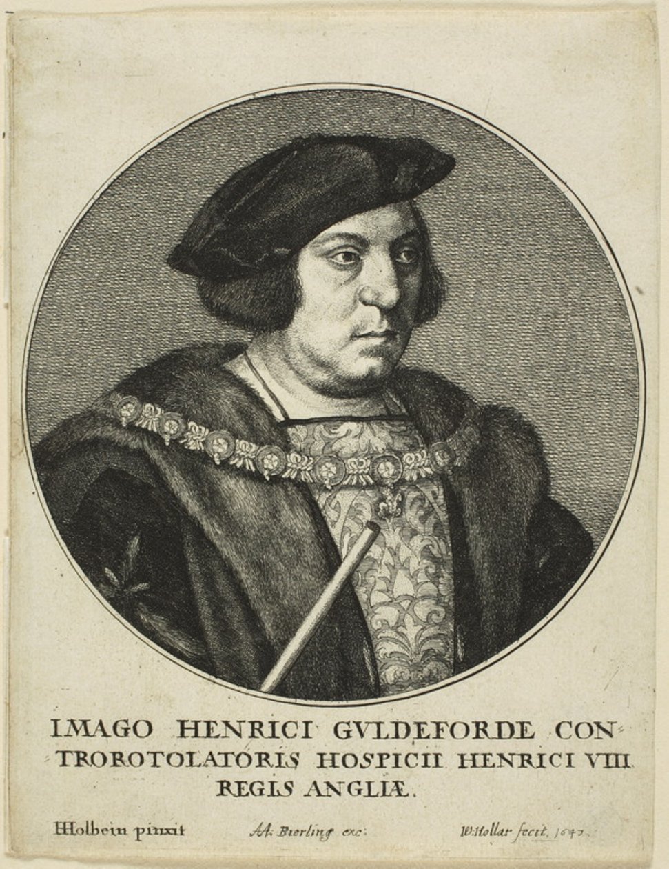 Sir Henry Guildford af Wenceslaus Hollar
