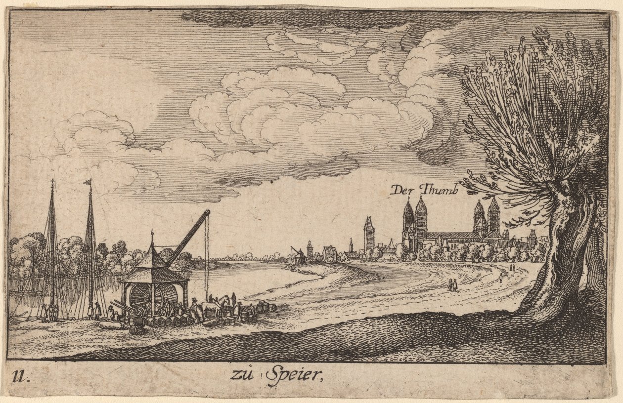 Speyer af Wenceslaus Hollar