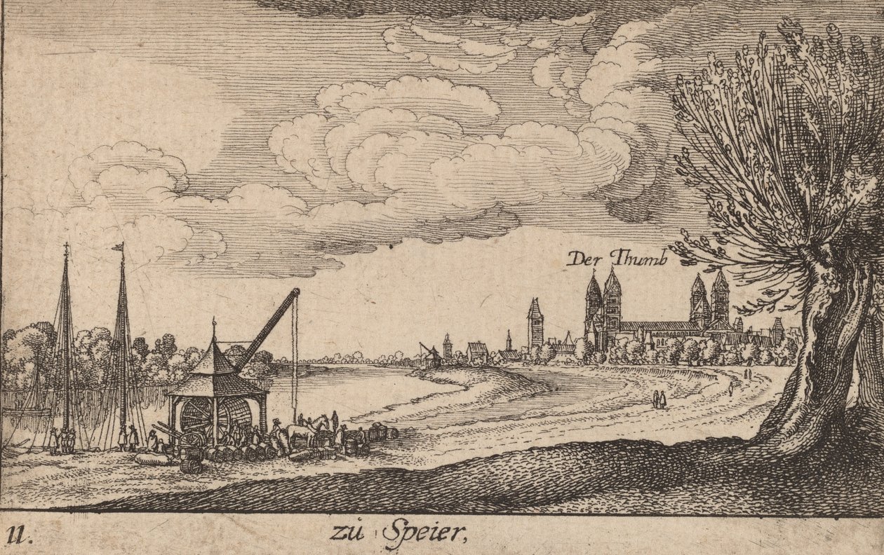 Speyer, 1635. af Wenceslaus Hollar