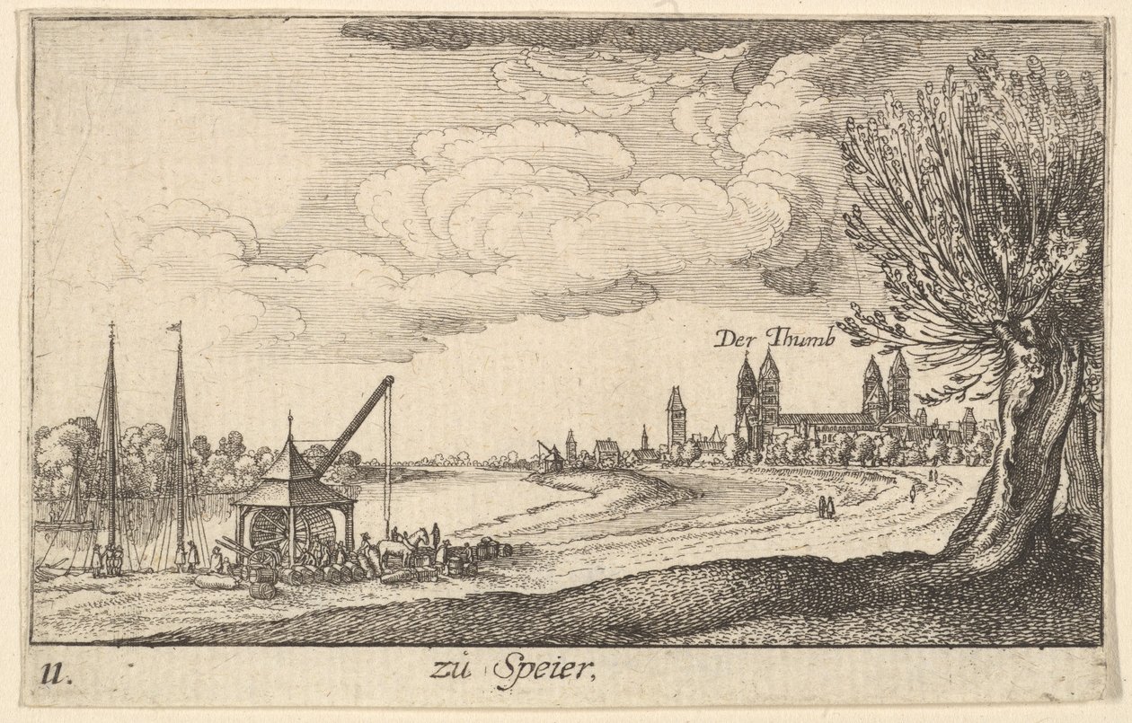 Speyer, 1635. af Wenceslaus Hollar