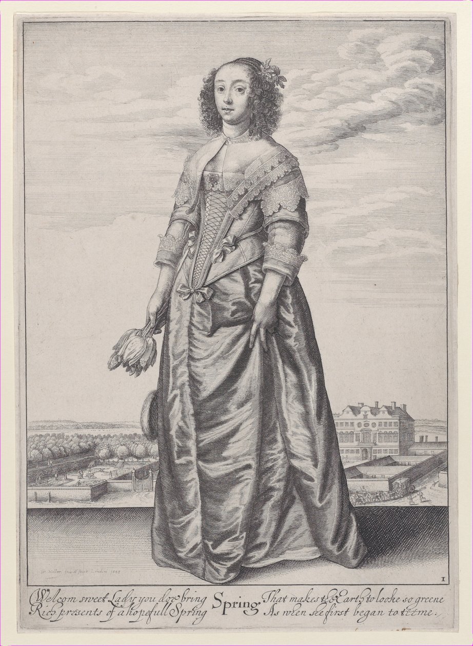Forår, fra Årstiderne, 1643-44., 1643-44. af Wenceslaus Hollar