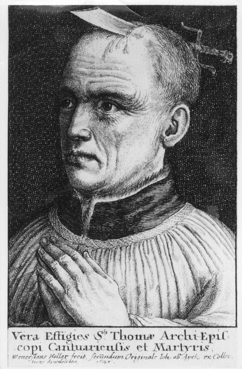 Thomas a Becket af Wenceslaus Hollar