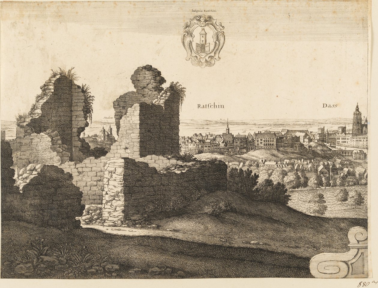 Stort prospekt af Prag af Wenceslaus Hollar