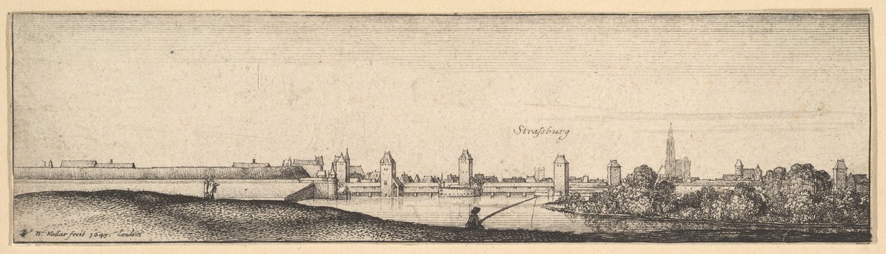 Strasbourg af Wenceslaus Hollar