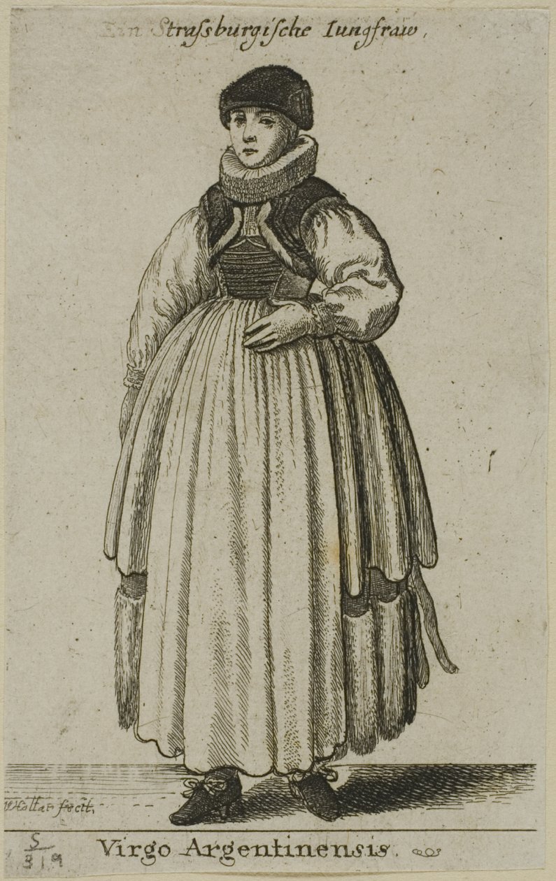 Strasbourg kvinde af Wenceslaus Hollar