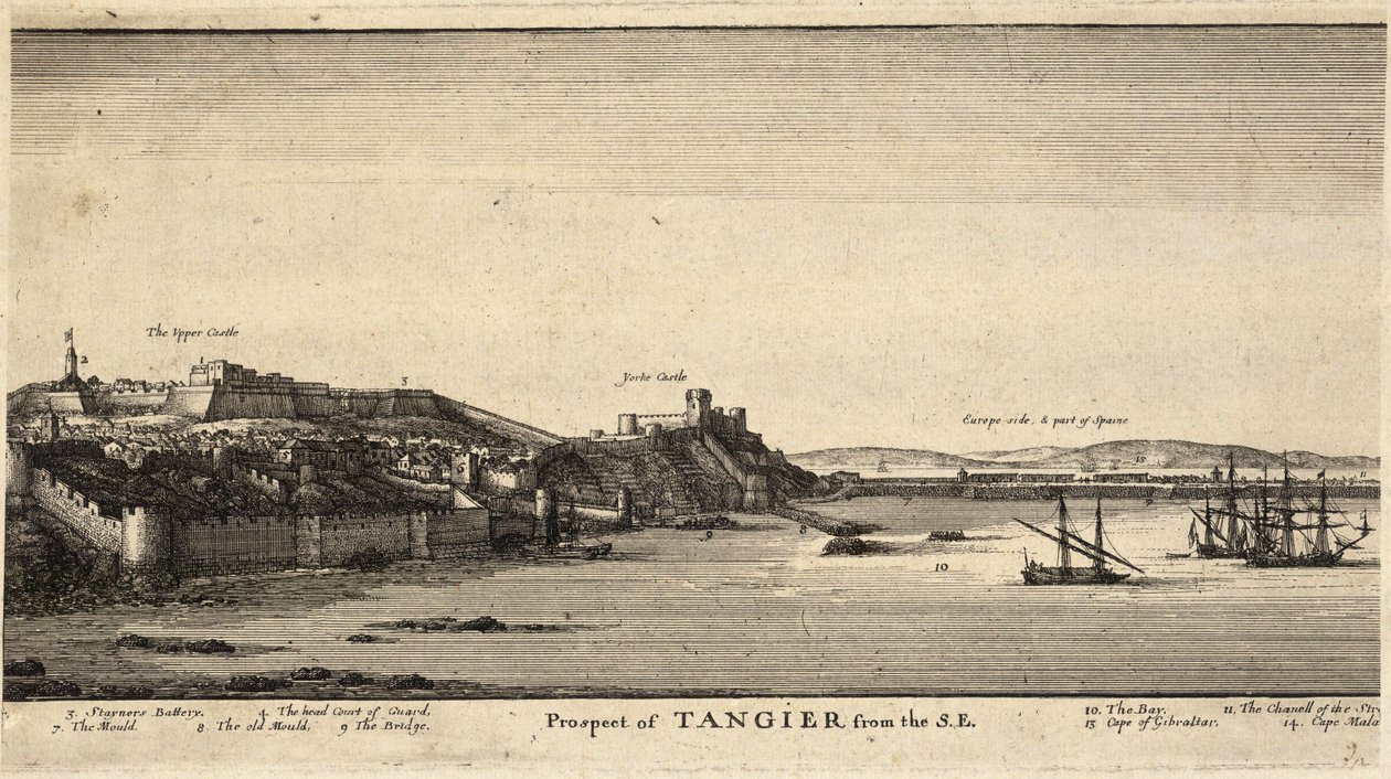 Tangier fra S.E.. Stat 2 af Wenceslaus Hollar