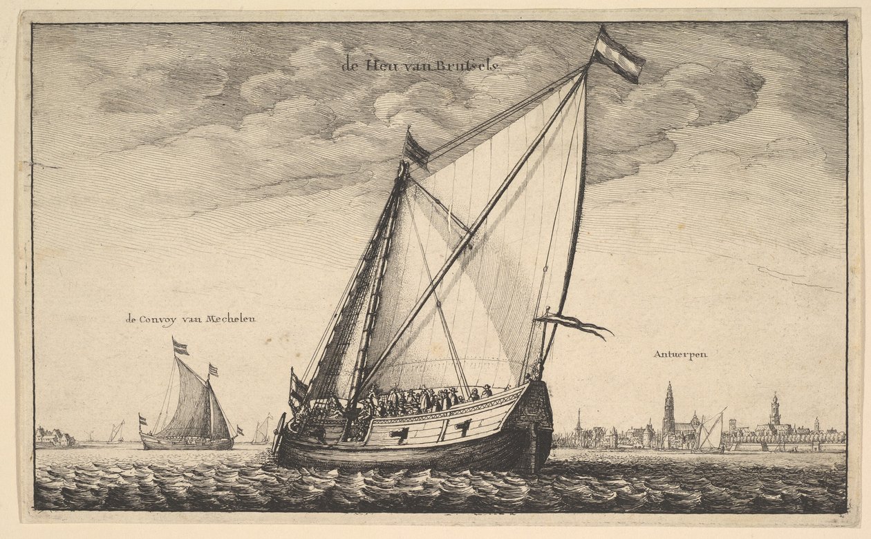 Bruxelles-pakken, 1625-77. af Wenceslaus Hollar