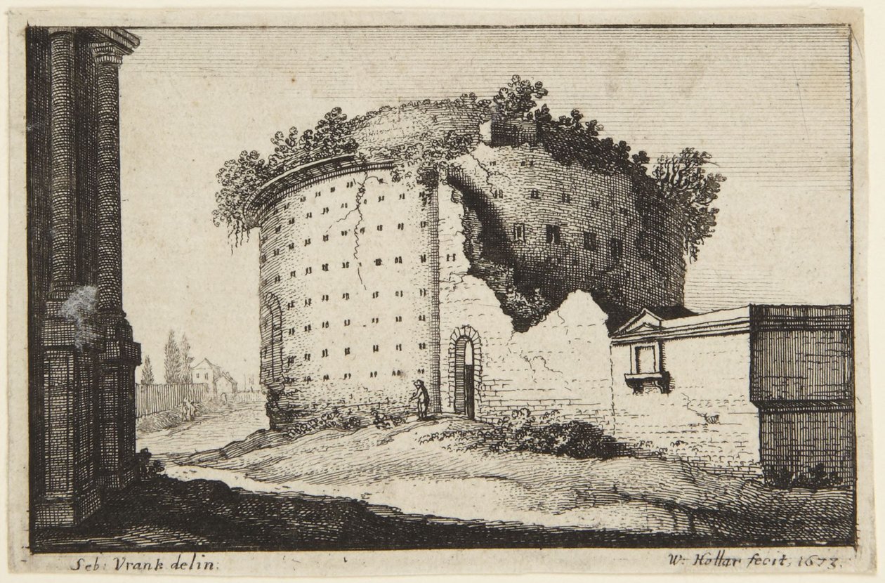 Den cirkulære bygning af Wenceslaus Hollar