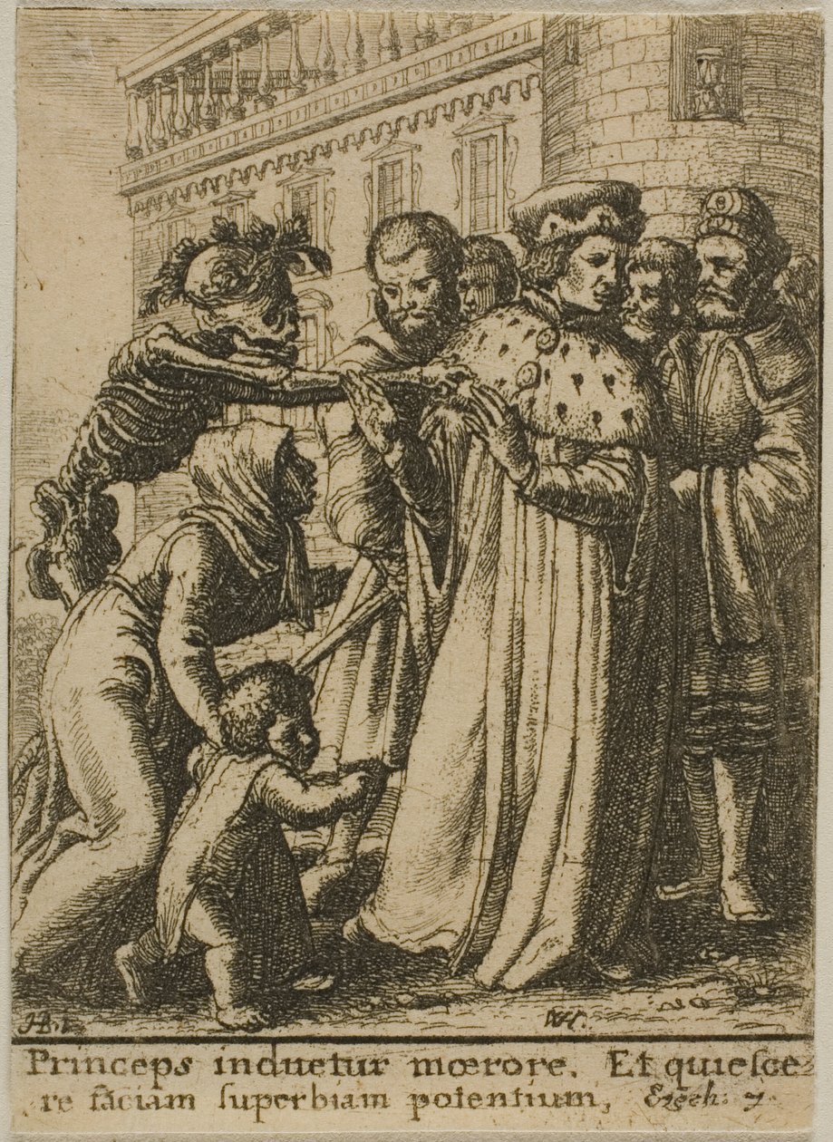 Hertugen og Døden af Wenceslaus Hollar