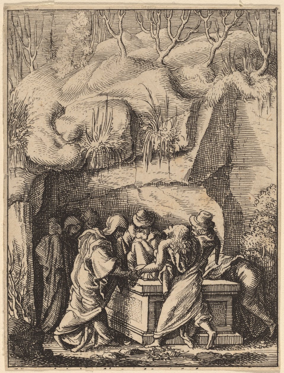 Entombment af Wenceslaus Hollar