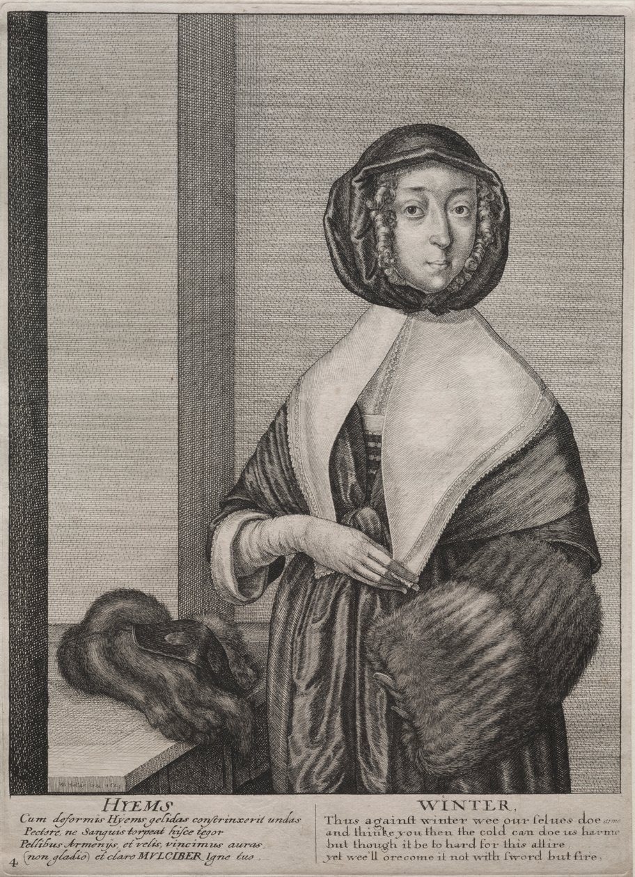 De fire årstider: Vinter af Wenceslaus Hollar