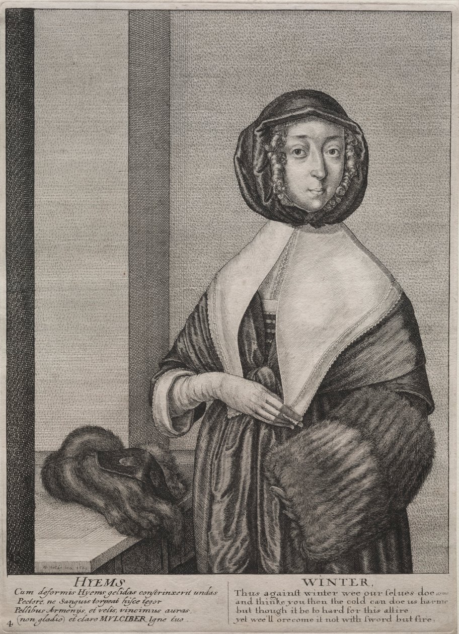 De fire årstider: Vinter, 1641. af Wenceslaus Hollar