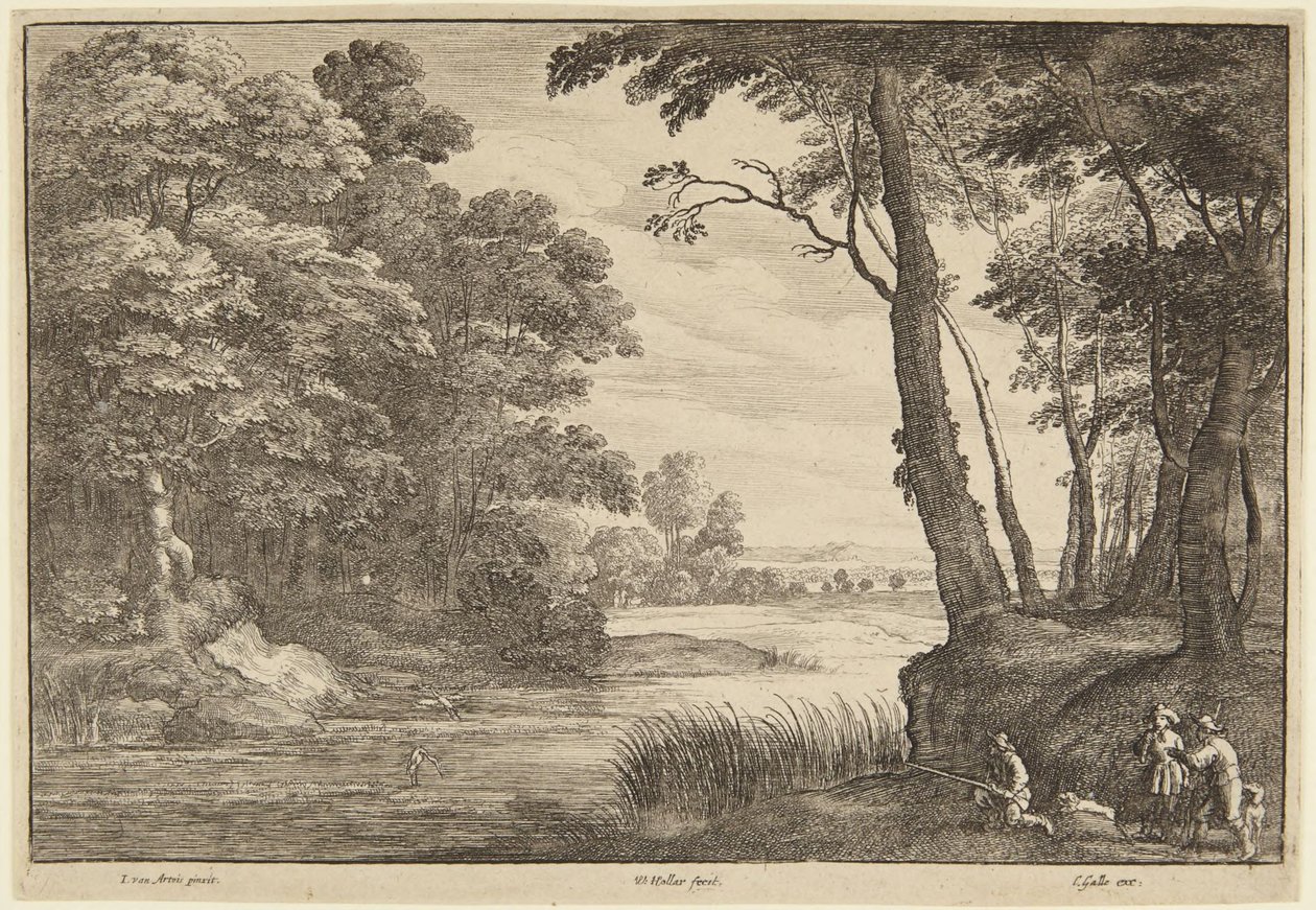 Hegrejagten af Wenceslaus Hollar