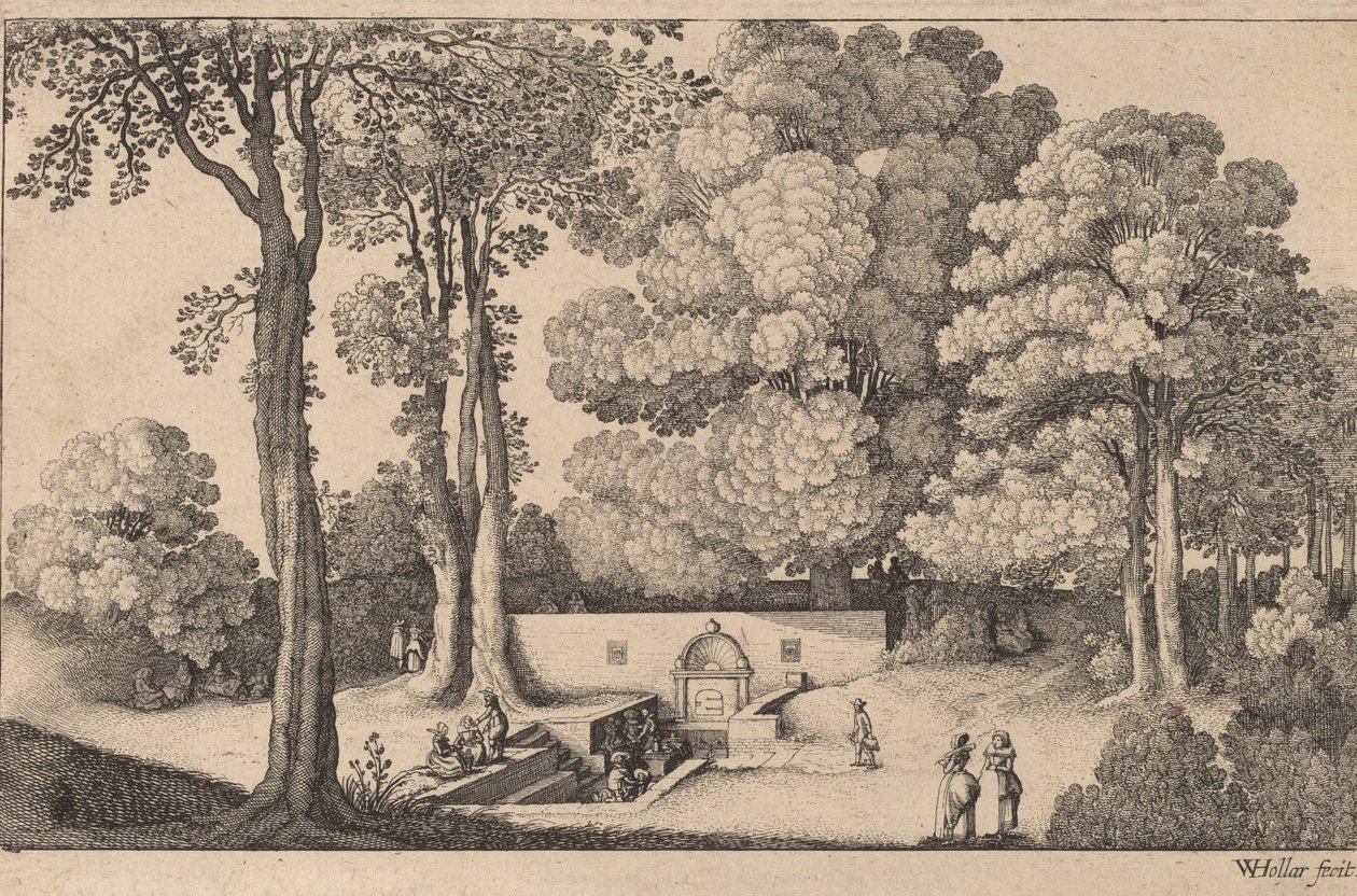 Mineralkilden. af Wenceslaus Hollar