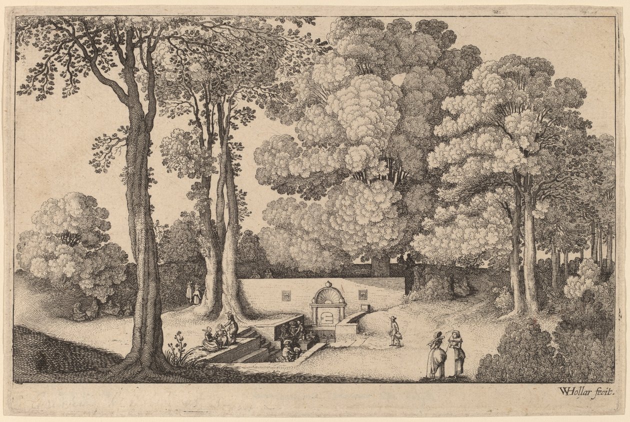 Mineralkilden af Wenceslaus Hollar