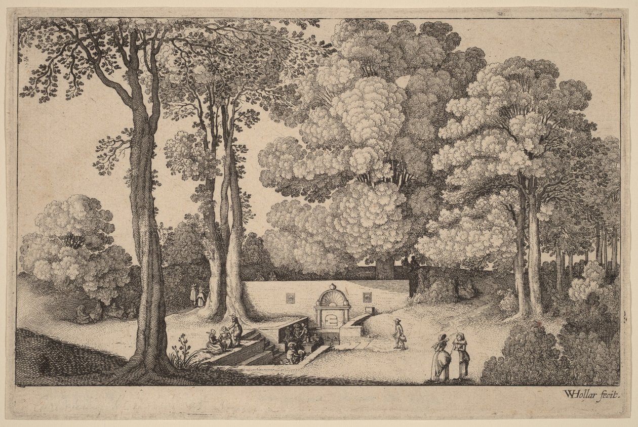 Mineralkilden af Wenceslaus Hollar