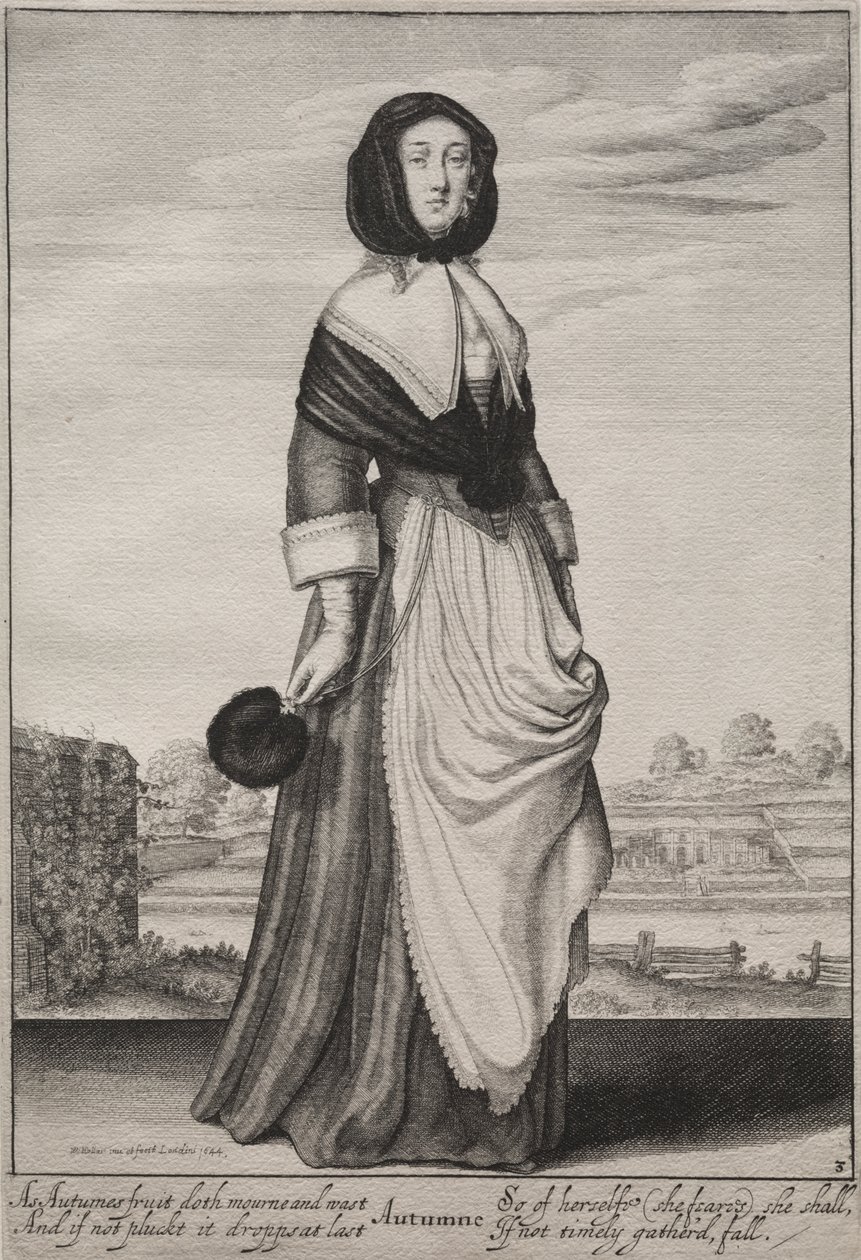 Årstiderne: Efterår af Wenceslaus Hollar